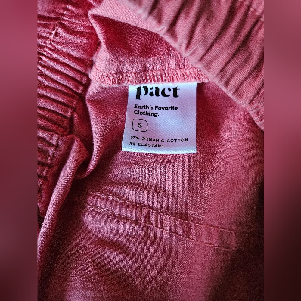 Pact Organic Cotton Drawstring Shorts Sz Small - Picture 4 of 5